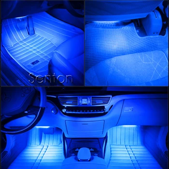 1Set Interjero Automobilį LED Neon Lempos 