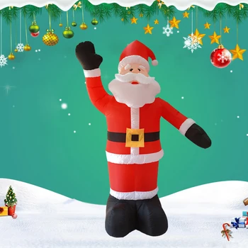2.4 m LED Kalėdų Pripučiami Garbanojimo Santa Claus Cosplay Kostiumai, Pripučiami Kostiumai, Drabužiai Talismanas Drabužių Šalis Šalis Suknelė