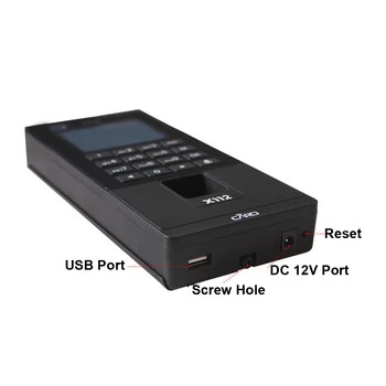 2.8 colių TCP/IP/USB Biometrinių Veido Durų įeigos Kontrolės Sistemos pirštų Atspaudų, Veido Kartą Lankomumo Mašina RDA Reader Klaviatūros
