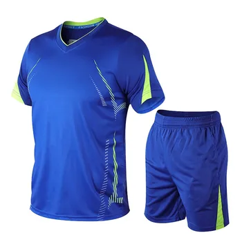 2 dalių komplektas vyriški Sportinę Jogos Fitneso Futbolo Sportiniai Bėgimo Kostiumus Mokymo dėvėti Sporto drabužių Mados Vyro kostiumas