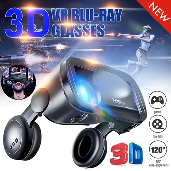 2 In 1 VRG Pro Šalmą 3D Akiniai Virtualios Realybės Rankų 5-7 Colių Išmanųjį telefoną išmanųjį Telefoną, Akinius, Vaizdo Žaidimą visame Ekrane