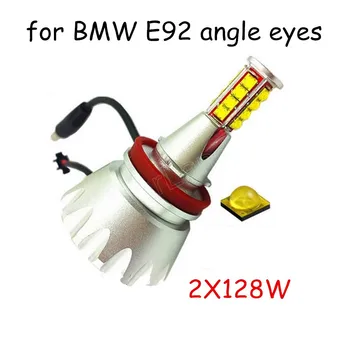 2 vnt 128WX2 H8 LED Marker Angel Eyes White BMW E92 automobilių stilius naują atvykimo automobilių šviesos lempos