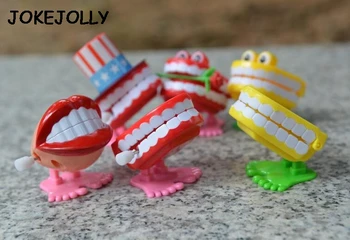 2 vnt./DAUG Žaislų didmeninė pavasario Kūrybos Dantų Dovana Dantų Žaislai didmeninė pavasario Plastikiniai Žaislai, Šokinėti Dantų Grandinės Vaikams WYQ