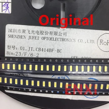 200/50/100/500PCS Originalą JUFEI 4014 Šalta Balta 3V SMD LED Lemputė Karoliukai TV Apšvietimu Priežiūros Diodas