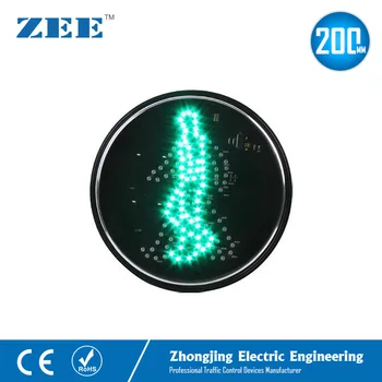 200mm Žalia Bunda Vyras LED Eismo Signalų Modulis Žalia Pėsčiųjų Srauto Lempos perėją Šviesos