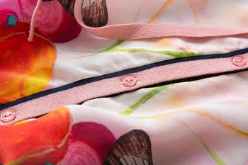 2018 m. rudens pradžioje, naujų moterų high-end boutique gobtuvu spausdinti šilko siūlėmis ilgomis rankovėmis megztinis