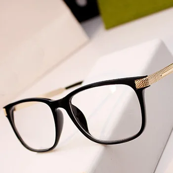 2018 naujas Retro aikštėje Skaitymo akinių rėmeliai moterų skaidrus Akinių vyrai metalo kompiuterio akinius ladyies akiniai