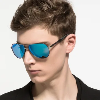2019 Aukščiausios kokybės vyriški sunglssses Anti-glare HD Poliarizuoti Akiniai nuo saulės vyrams karšto markės Saulės akiniai vyrų didelis dydis oculos gafas de sol