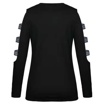 2019 m. pavasario ir vasaros modeliai Slim apvalios kaklo vientisos spalvos trumparankoviai rankovėmis tuščiaviduriai atspausdintas T-shirt moterims