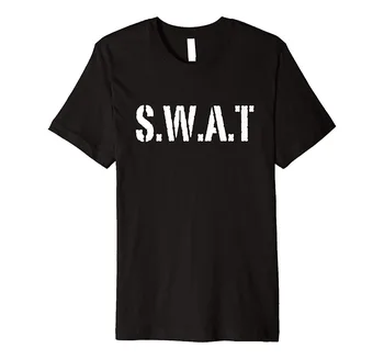 2019 Mados Vasaros T-shirt Swat T-shirt Swat Komanda Policininkas Policijos Pareigūnas,Snipper, Helovinas Atsitiktinis Trumpas Rankovės