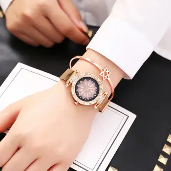 2019 montre femme, mados ponios magnetas plieno diržas moterų laikrodžiai atsitiktinis moterų kvarco žiūrėti relogio feminino