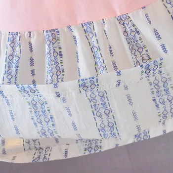 2019 Vasaros Mados Suknelė Bamblys Kūdikiams, Kūdikių Vaikai Dryžuotas Animacinių Filmų Spausdinti Princesė Dress Komplektus Drabužių Kūdikiams Suknelės