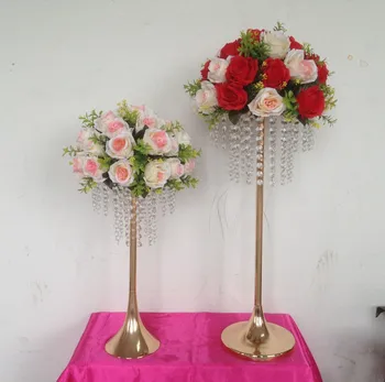 2019 vestuvių eilėje T-Etape kelių švino rekvizitai kristalų vestuvių centerpieces gėlių vaza turėtojas tortas stovi gėlių stendas