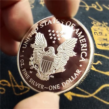 2020 Aukso Spalvos Metalinės Monetos Jungtinės Amerikos Laisvės Statula Proginių Monetų Kolekcija