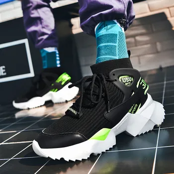 2020 Klasikiniai vyriški Lace-up Sneakers Aukštos Kokybės Akių orui atsitiktinis batai, vyriški batai lauko sportiniai bateliai
