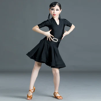 2020 Lotynų Šokių Praktikos Drabužiai Vaikams Profesionalų Lotynų Konkurencijos Suknelė Mergaitėms Samba Dancewear Tango, Rumba, Šokių Drabužiai