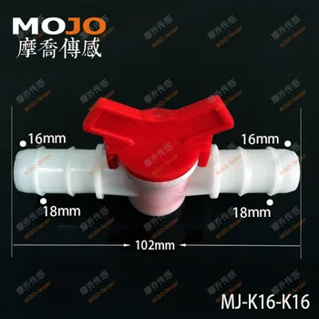 2020 MJ-K16-K16 16mm 16mm Tiesiai Per Plastiko Micro vandens čiaupą, vamzdžių jungtis(10vnt/daug)