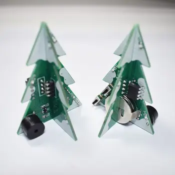 2020 Naujas 3D Mini PCB Stereo Kalėdų Eglutė 