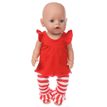 2020 Naujas dviejų dalių Lėlės drabužiai Tinka 43cm zapf kūdikių Lėlės drabužiai Atgimsta Kūdikių Drabužiai Ir 18inch Lėlės Priedai