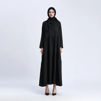 2020 Naujas Muslino Artimųjų Rytų Mados Purus Sijonas Plius Dydis Suknelė Atsitiktinis Ilgas Sijonas Paskirstymo Diržas Islamo Turkija Ponios Suknelė