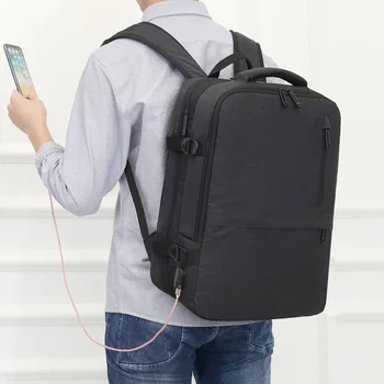 2020 Naujo Nešiojamojo kompiuterio Kuprinė Mens Vyrų Kuprinės Verslo Notepad Mochila Vandeniui Atgal Paketas USB Įkrovimo Krepšiai Kelionės Bagpack