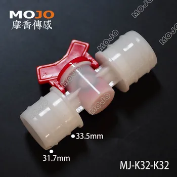 2020 Nemokamas pristatymas ! MJ-K32-K32 32mm iki 32mm Tiesiai Per Plastiko Micro vandens čiaupą, vamzdžių jungtis(10vnt/daug)