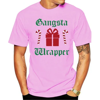 2021 Mados atsitiktinis medvilnės marškinėliai Vyrams Gangsta Wrapper Kalėdų Kalėdų moterų top atsitiktinis stilingas retro