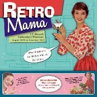 2021 Retro Mama 17-Mėnesio Sieninis Kalendorius/Planuotojas