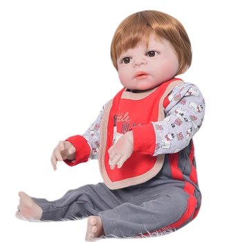 23inch atgimsta Realus baby Doll minkšto silikono Pilna silikono žavinga tikroviška prieš miegą, lėlių, Žaislų kolekcija modeliavimas lėlės