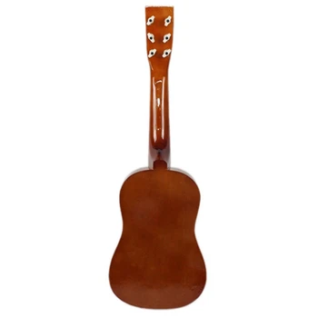 23inch Gitara Mini Gitara Liepų vaiko Muzikinis Žaislas Akustinių Styginis Instrumentas su Plektras 1 String Kavos