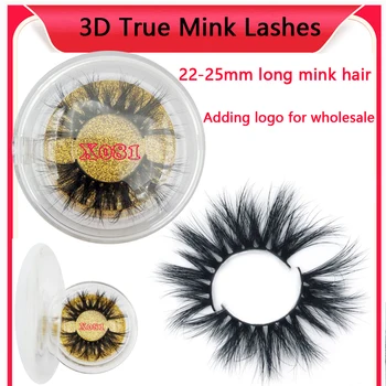 25mm blakstienos 3D ilgai mink plaukai, blakstienos 3D mink plaukai, Blakstienos extra long Melagingą blakstienos 3D Mink Blakstienas, natūralių blakstienų