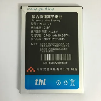 2700mAh Pakeitimo Li-ion Baterija THL T100 T100S T11 BT-01 Įkrovimo Batterie Batteria + Sekimo Kodas