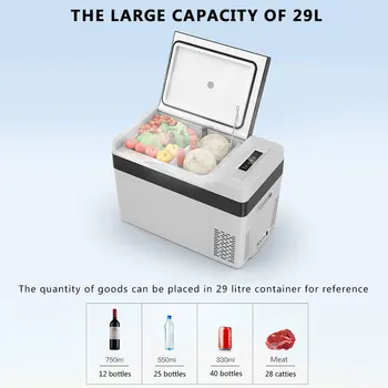 29L 60W Nešiojamų Aušintuvas Kompaktiškas Nešiojamasis Refridgerator Mini Šaldytuvas Miegamasis/Biuras/Bendrabučio/Car/Didelis/Kosmetikos