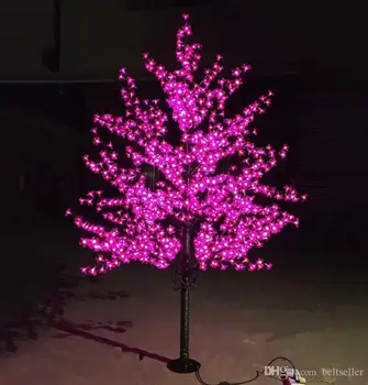2M 6.5 pėdų Aukščio LED Dirbtinė Vyšnių Žiedų Medžio Šviesos Kalėdų Šviesos 1152pcs LED Lemputės 110/220VAC Rainproof pasakų sodas Ch