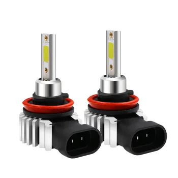 2vnt Automobilio LED žibintai mini integruota priekinis žibintas priekinis Žibintas, Priešrūkinis Žibintas H8, H9 H11 9005 60W 7000LM Lemputes artimąsias Aukštos Beam šviesos
