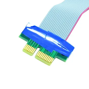 2VNT/daug PCI-E Express 1x iki 16x Pratęsimo Flex Kabelis Extender Konverteris Riser Card Adapteris 20cm