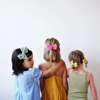 2VNT Gėlių Spausdinti Lankai Plaukų Clips Mergaitėms vientisos Spalvos Gėlių Medvilnės Plaukų Lankai Mados plaukų segtukai Barrettes Vaikai, Plaukų Aksesuarai