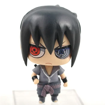 2vnt/komplektas 8cm Uzumaki Naruto Shippuden Uchiha Sasuke PVC Veiksmų Skaičius, Surinkimo Modelis Lėlės, Žaislai