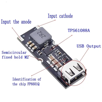 2vnt Ličio Baterija Padidinti Galios Modulis Valdybos 3.7 V 4.2 V Litro 5V 9V 12V USB Mobiliojo Telefono QC Greitai Įkrauti QC2.0 QC3.0