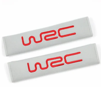 2vnt Medvilnės WRC Pasaulio Ralio Čempionato Logotipas Automobilio saugos Diržų Pečių Trinkelėmis Dangtis