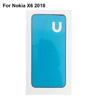 2vnt Nokia X6 2018 LCD Tocuh Ekrano Priekinis Rėmas Bezel 3M Klijų, dvipusės Lipnios Lipduko Juosta 