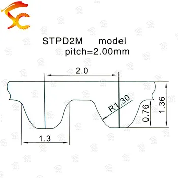 2VNT S2M-760 gumos uždarosios kilpos diržas S2M laiko juosta Dantų 380 Ilgis 760mm plotis 6 mm/10 mm/12mm/15mm laiko juosta S2M