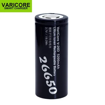 2VNT VariCore Naujas 26650 Li-ion Baterija 3.7 V 5200mA V-26D Išleidiklis 20A Maitinimo baterijos, žibintuvėlis, E-įrankiai baterija