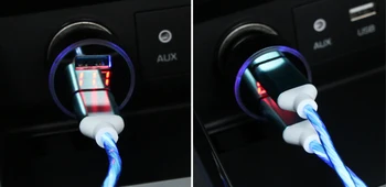 3.1 Dual USB Automobilinis Įkroviklis, 2 Prievadai LCD Ekranas 12-24V Cigarečių Degiklio Lizdą Automobilio Kroviklis, skirtas 