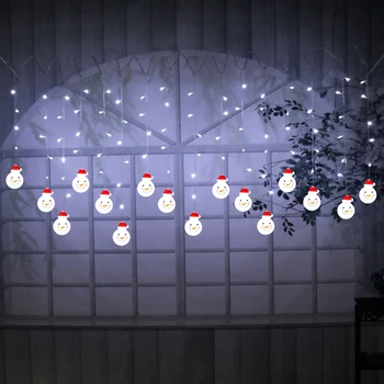 3.5 m 96 LED Žiburiai Kalėdų Senį Stiliaus Lauko Vandeniui Pasakų Girliandą Šviesos Eilutę Kambarį Miegamojo Užuolaidos Šviesos