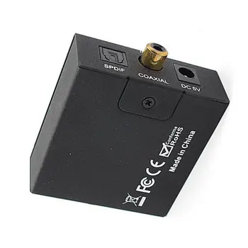 3.5 mm Skaitmeninis Koaksialinis Toslink Optiniai į Analoginį L/R-RCA Garso Keitiklis Prisitaikyti + optinio pluošto kabelis