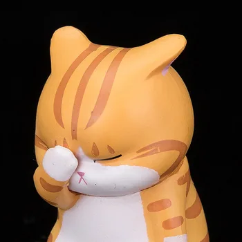 3 Vnt Facepalm Animacinių Filmų Katės Kačiukas Žaislas Tortas Pristato Kawaii Stalo Puošmena Namuose Decore