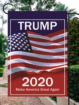 30x45cm Great American Pirmininkas Donald Trump 2020 Vėliavos Dvipusis Audinys JAV Rinkimų Lauko Apdaila Kiemas, Sodas, Namų