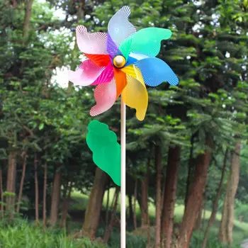 32cm Spalvinga vėjo malūnas Vėjo Suktuko Varantys Ornamentu Sodo Kieme, Decoration, Vaikams, Lauko Žaislų Dovana