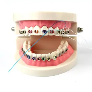 35 Skaičiuoti Dantų Siūlas Threader Ortodontinio Petnešomis Darbai su Petnešomis Tiltai, Implantai su Saugojimo Atveju